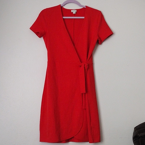$80 Retail J Crew Textured Knit True Wrap Dress - Picture 3 of 7